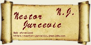 Nestor Jurčević vizit kartica